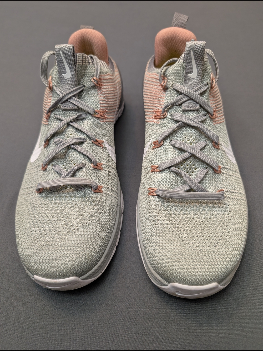 Nike Metcon DSX Flyknit Training Shoes Womens 9 Gray Pink CrossFit Gym - Picture 2 of 9